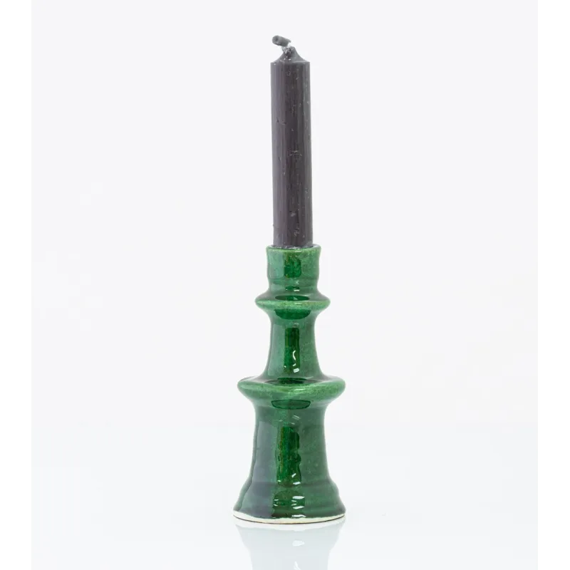 Bougeoir marocain type Tamegroute - vert - petit modèle