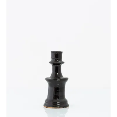Bougeoir marocain type Tamegroute - noir - petit modèle