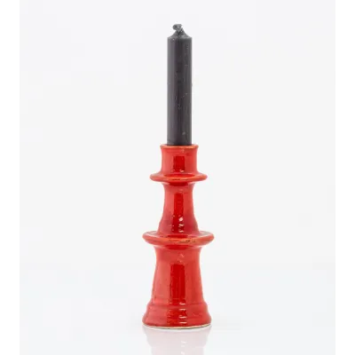 Bougeoir marocain type Tamegroute - rouge - petit modèle