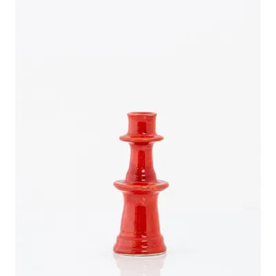 Bougeoir marocain type Tamegroute - rouge - petit modèle