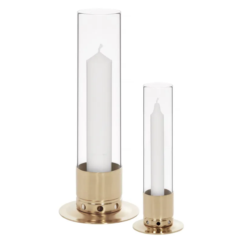 Photophore Kattvik® Laiton poli verni Large | Maison du bougeoir