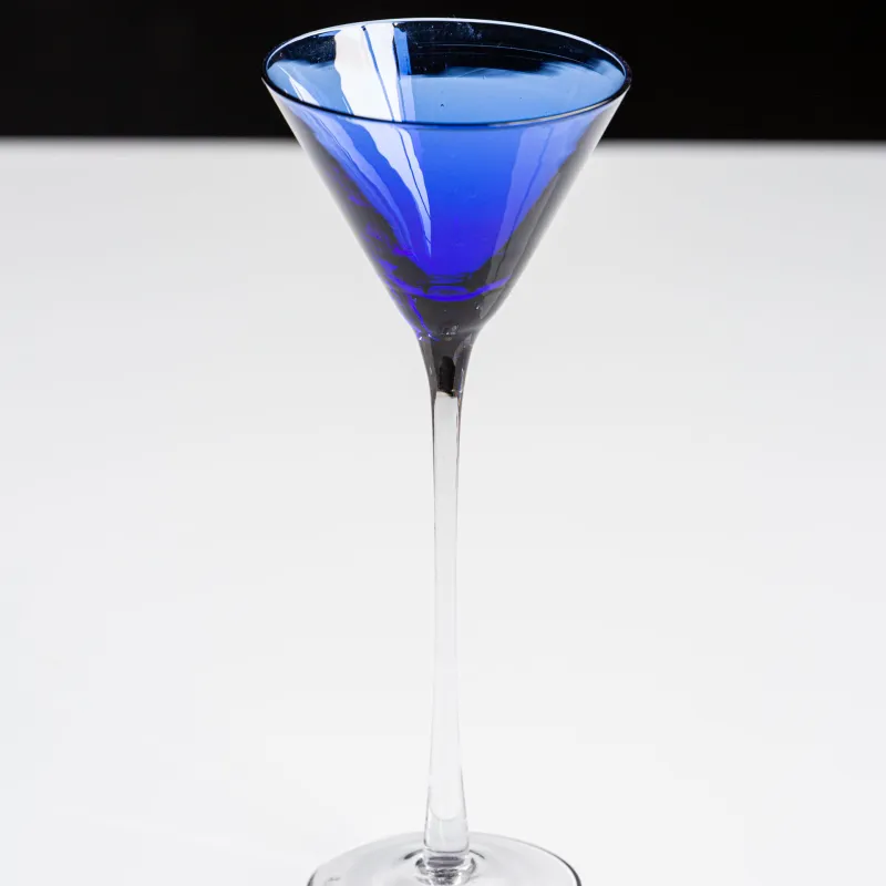 bougie parfumée verre bleue