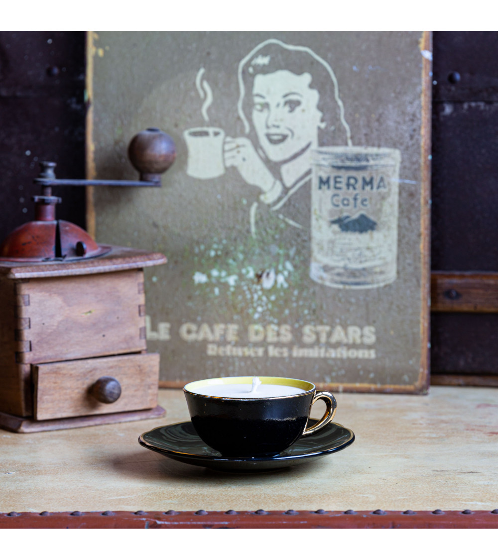 Bougie parfumée Veldinie – Fleur d’Oranger tasse vintage