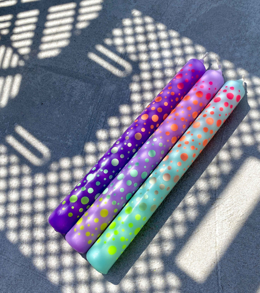 Dip Dye Graphic lights * Dots 401 Ø 2,1 cm - H 21 cm (pack de 3)