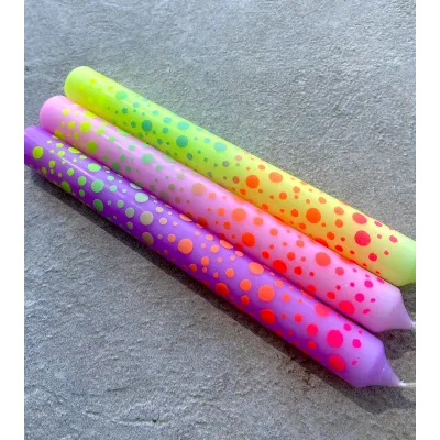Dip Dye Graphic lights * Dots 402 Ø 2,1 cm - H 21 cm (pack de 3)