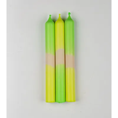 Twilight Glow – Bougies Jaune Fluo & Vert Fluo