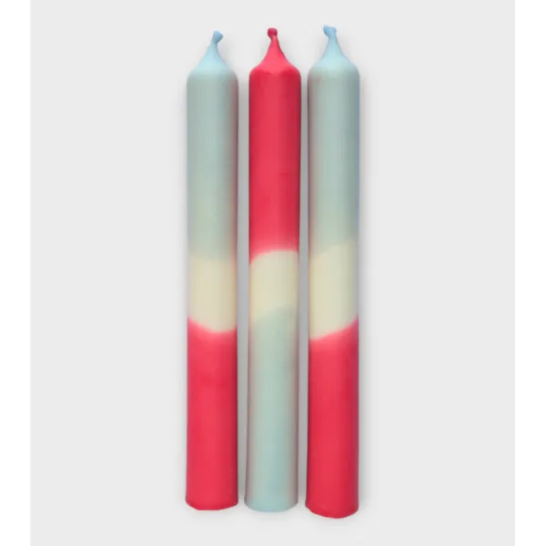 Reflet de Ciel – Bougies Bleu Gris & Bordeaux