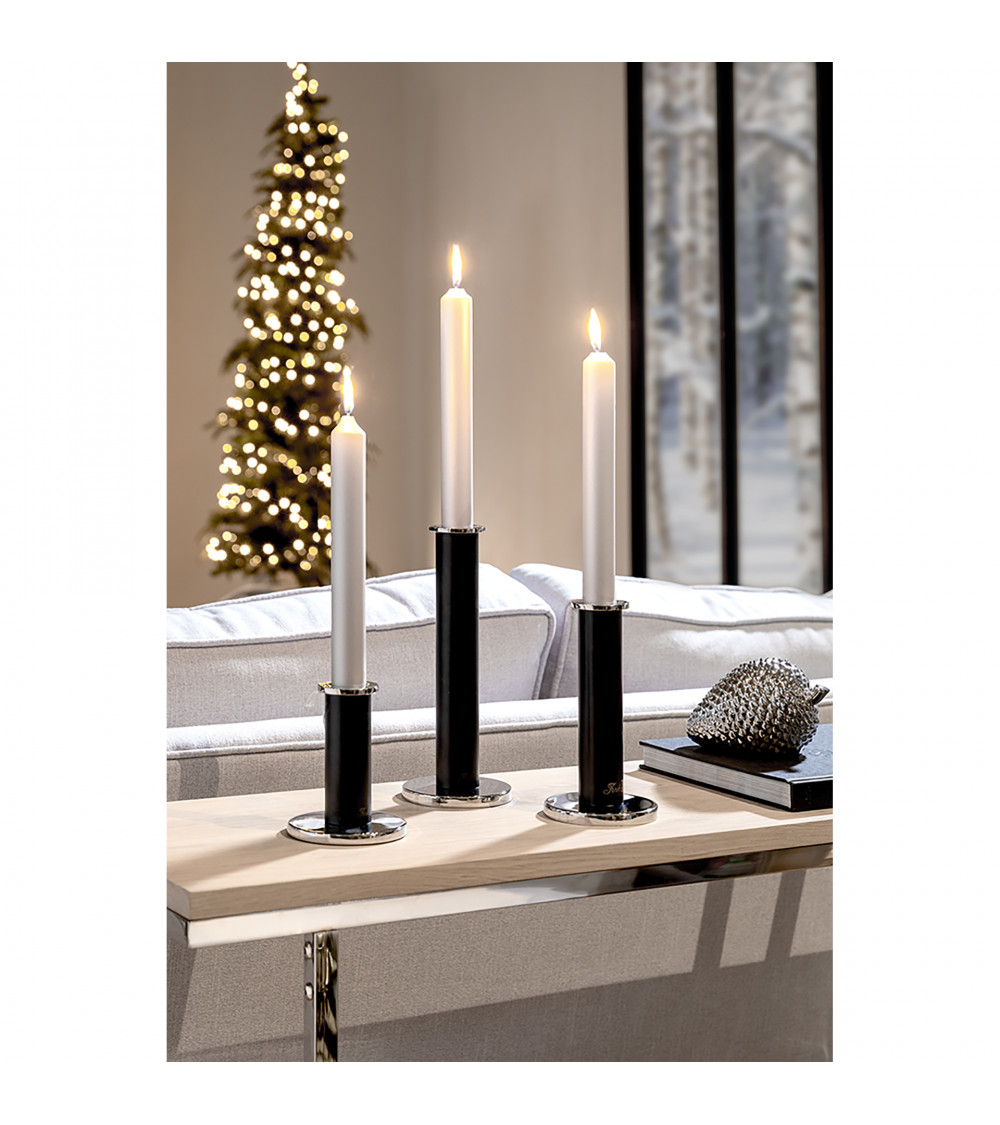 Strato - Chandelier noir pour 1 bougie - H 18 cm