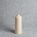 Bougie naturelle et artisanale - Ø 7 cm - H 18,5 cm - 100% cire de colza
