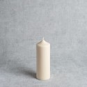 Bougie naturelle et artisanale- Ø 6 cm - H 15,5 cm - 100% cire de colza