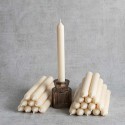 Bougie chandelle naturelle - lot de 24 - Ø 2,1 cm - H 20 cm - 100% cire de colza