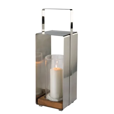 Lanterne avec Teck Magnus - H 59 cm