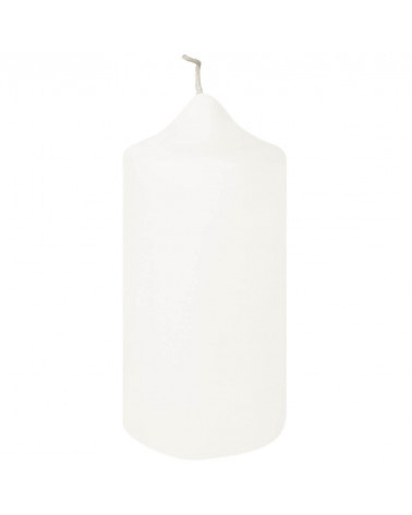 Bougie blanc mat Ø 8 cm - H 25 cm
