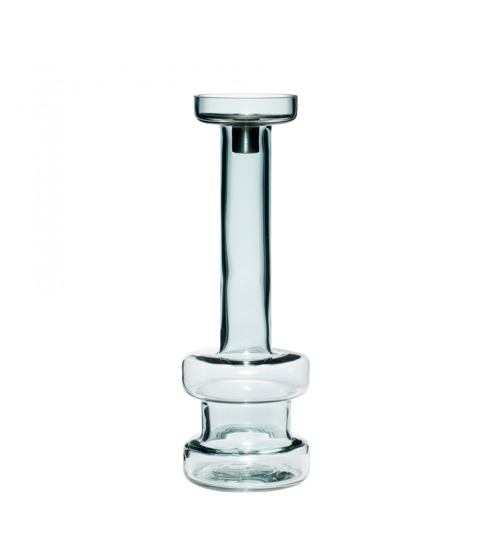 Vase-bougeoir minimaliste présenté sur fond blanc.
