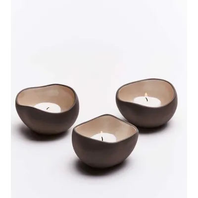 Bougeoirs Pearl (x3)