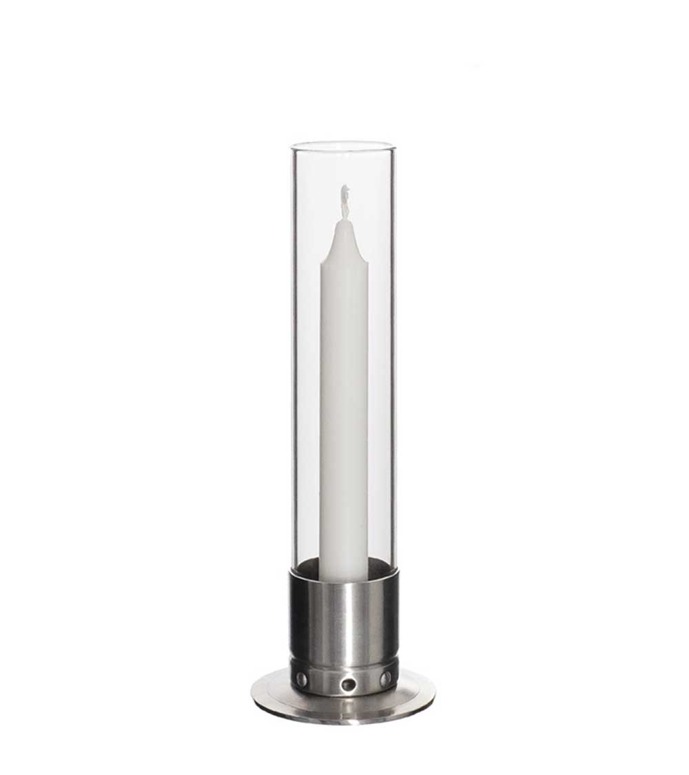 Photophore Kattvik Acier brossé | Maison du bougeoir