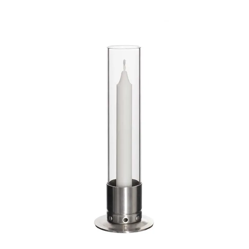 Photophore Kattvik Acier brossé | Maison du bougeoir
