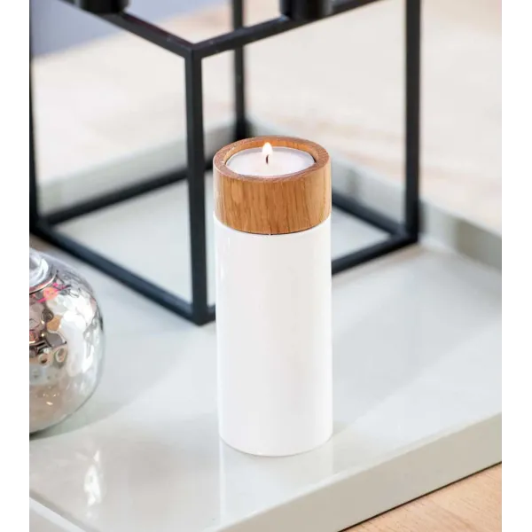 Photophore AKKU Blanc crème