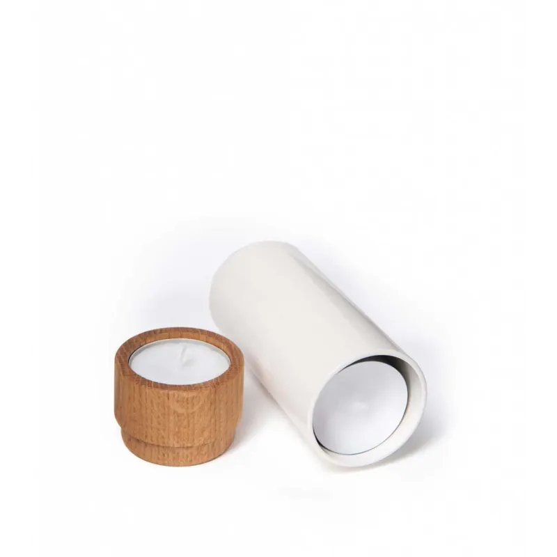 Photophore AKKU Blanc crème