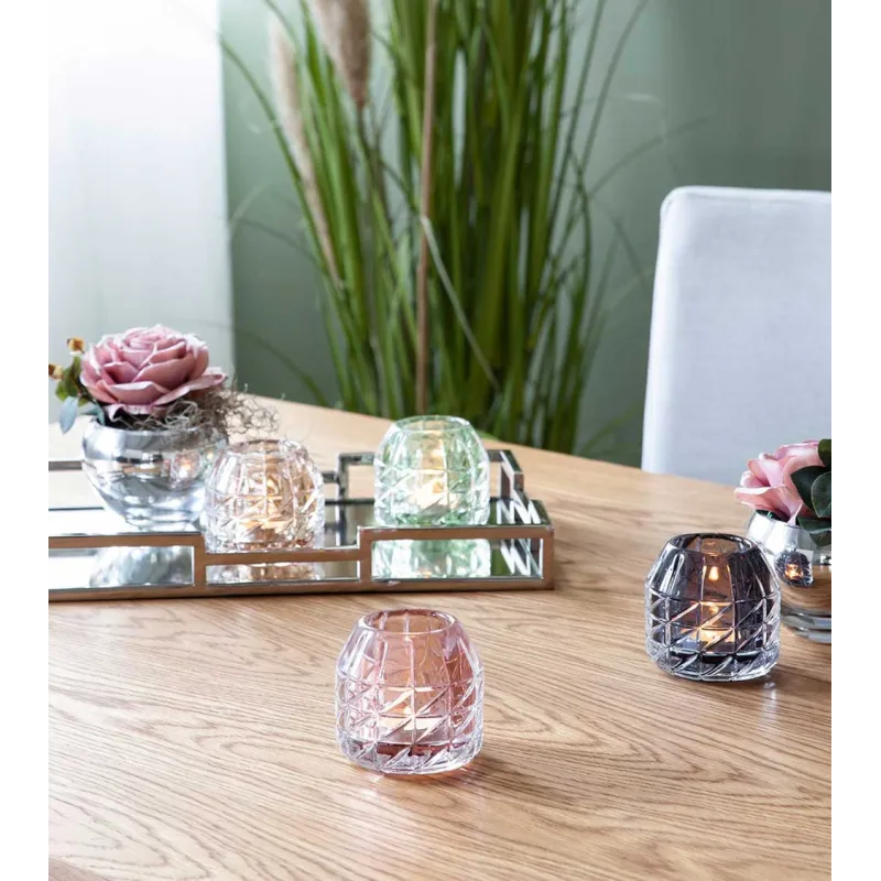 Photophore GLOSSY gris/violet
