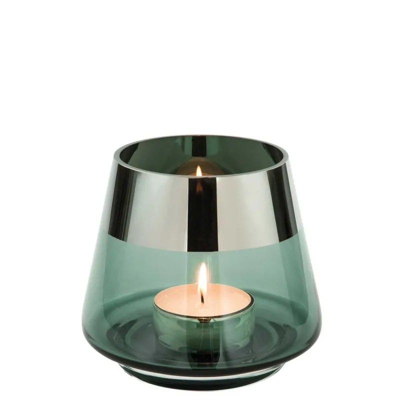 Photophore design JONA turquoise petit format
