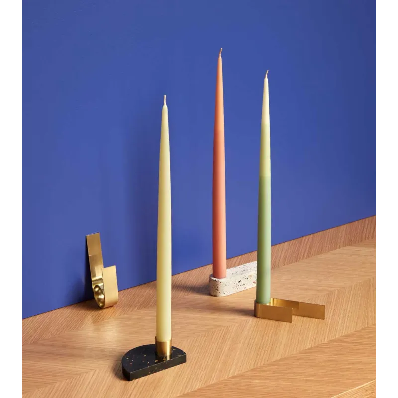 Bougeoir design en laiton