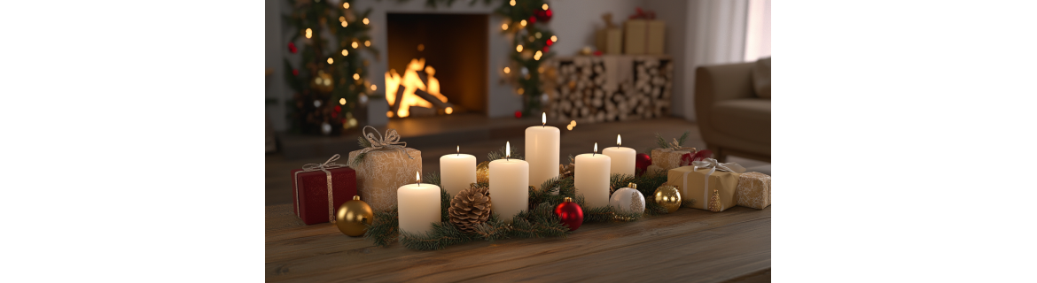 Bougies de Noël Festives et Décoratives | Maison du Bougeoir
