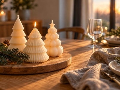 Bougie sapin de Noël : les huit formes, et comment elles se comportent