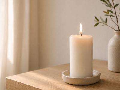 Bougie blanche : signification, symbolique et usages déco