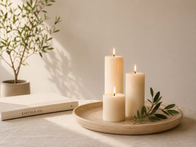 Déco minimaliste : sublimer son intérieur avec des bougies blanches
