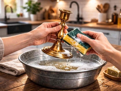 Comment nettoyer et faire briller ses bougeoirs en laiton ?