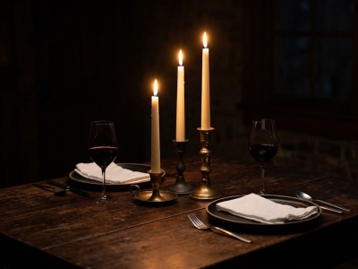 Dîner aux chandelles : combien de bougies et à quelle hauteur