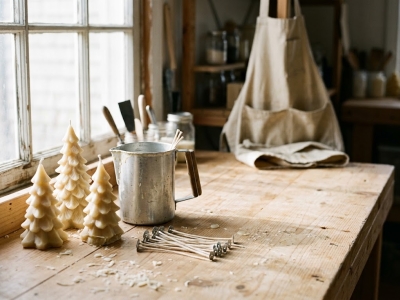 Bougie de Noël artisanale : les repères pour la reconnaître