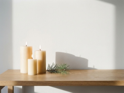 Noël minimaliste : décorer avec trois bougies