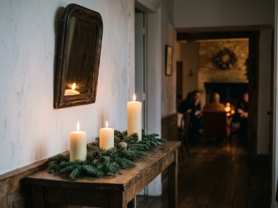 Décoration de Noël aux bougies : les 7 zones de la maison