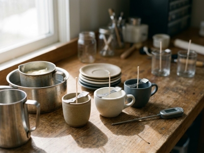 Bougie dans une tasse : le cadeau fait main
