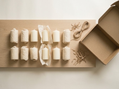Calendrier de l'Avent en bougies artisanales