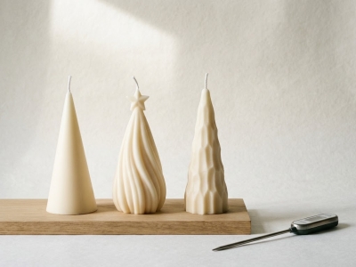 Bougie en forme de sapin : bien la choisir